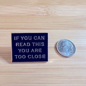 If you can read this… Pin